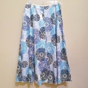 Talbots Mandala Pattern Skirt - Size 6P